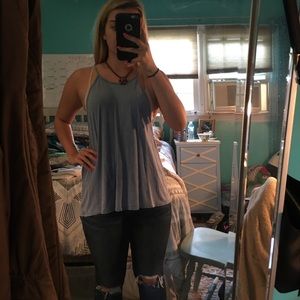 Blue tank top